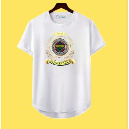 Unısex-Oversize-Beyaz-SariKanarya-Baskili-T-Shirt